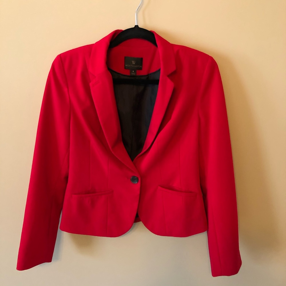 Red Worthington Blazer Size Small